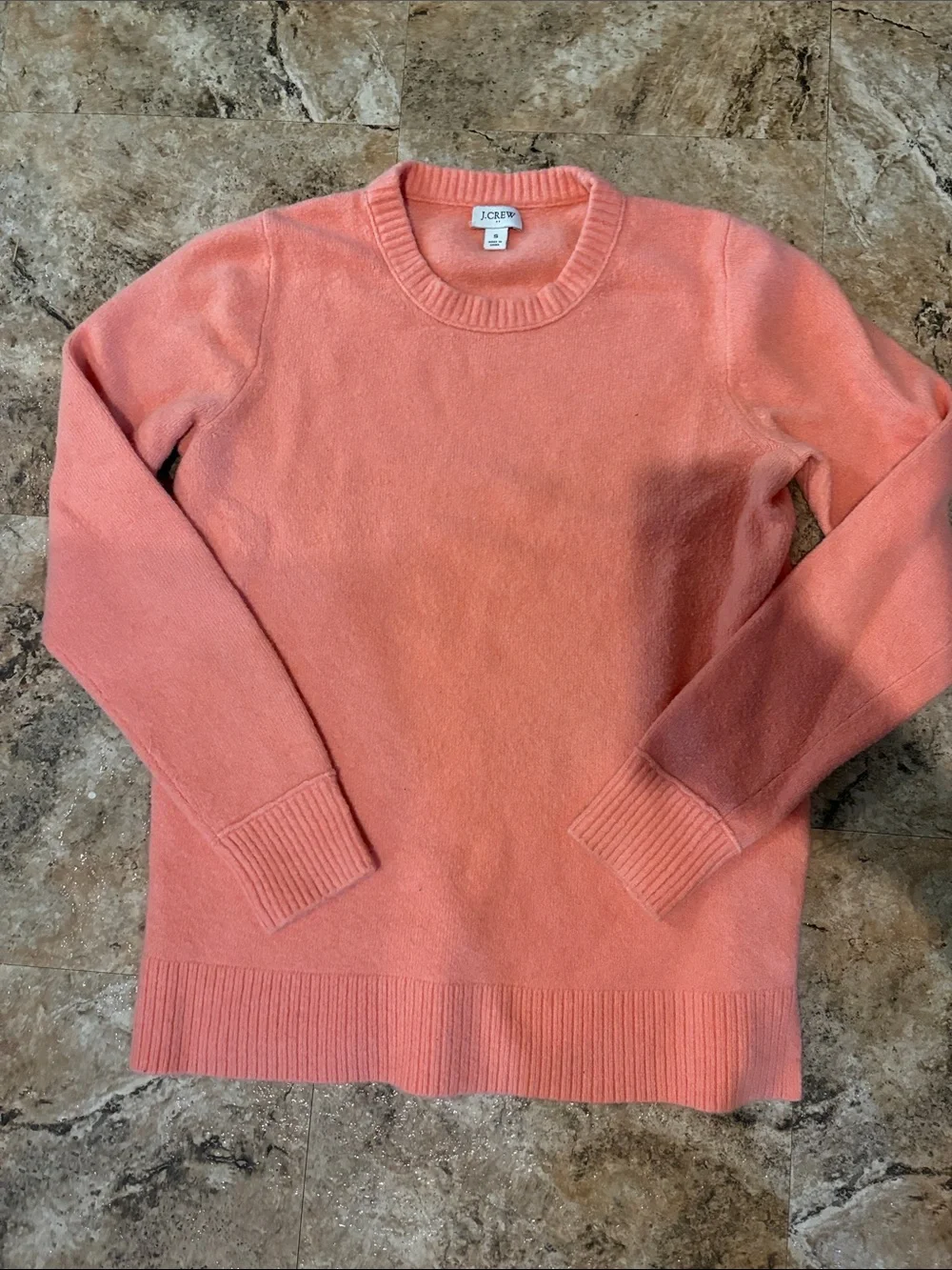 J. Crew Coral Crewneck Sweater